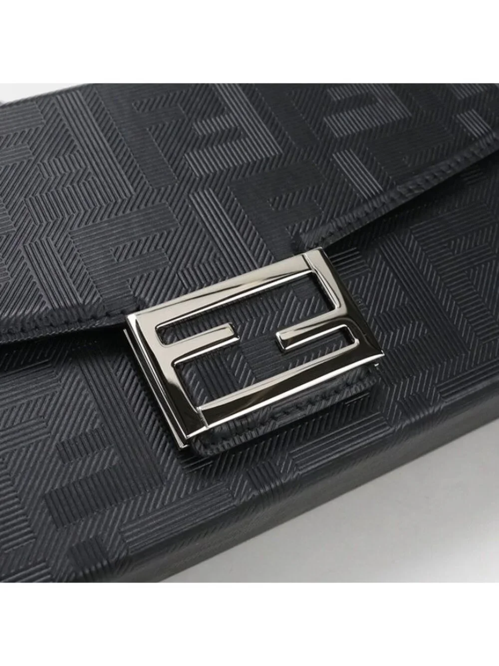 Fendi Soft Trunk Baguette Handbag Calf